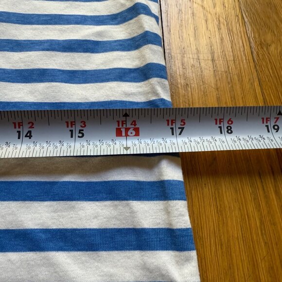 Vineyard Vines Size XS Blue & White Striped Scarf Print T-Shirt Mini Dress - Picture 12 of 16